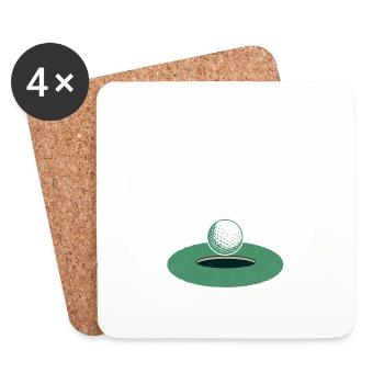 Are You Looking At My Putt? Golfing Golf - Untersetzer (4er-Set) - Weiß - Vorne