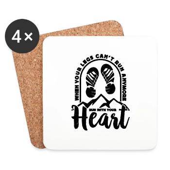 When Your Legs Can't Marathon Race Country Runner - Coasters (set of 4) - white - Front