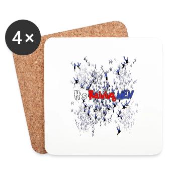 It s raining Men - Coasters (set of 4) - white - Front