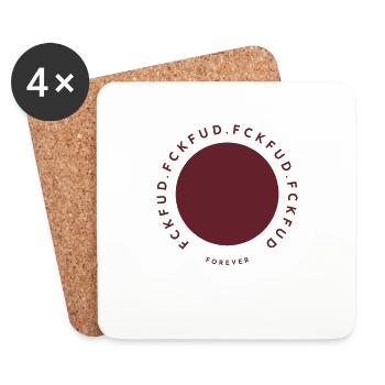 FCK FUD FOREVER - Dessous de verre (lot de 4) - blanc - Devant