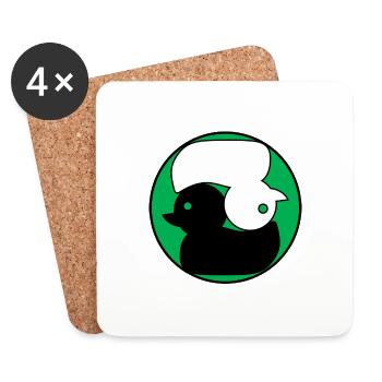 Green Duck Japan Zen - Dessous de verre (lot de 4) - blanc - Devant