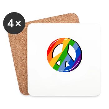 Proud LGBTQ. Opinion - Coasters (set of 4) - white - Front