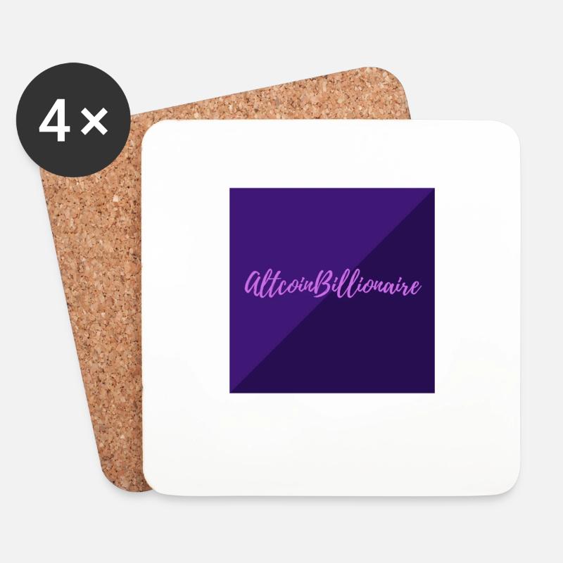 Altcoin Billionaire - Untersetzer (4er-Set) - Weiß
