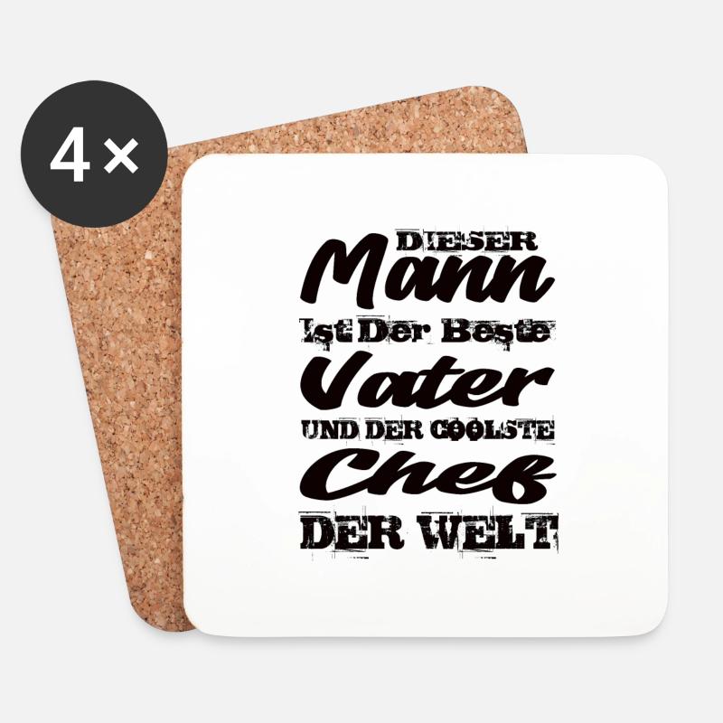 Chef - Untersetzer (4er-Set) - Weiß
