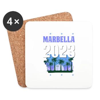 Marbella 2023 - Coasters (set of 4) - white - Front