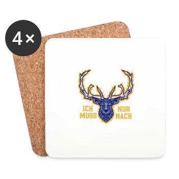 Keine Therapie nur Schweden Flagge Urlaub Geschenk - Untersetzer (4er-Set) - Weiß - Vorne