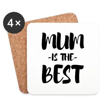 Funny Mom Gift Mom Mother's Day - Coasters (set of 4) - white - Front