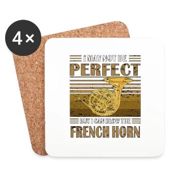 JAGTHORN BUT I CAN BLOW THE FRENCH HORN - Untersetzer (4er-Set) - Weiß - Vorne