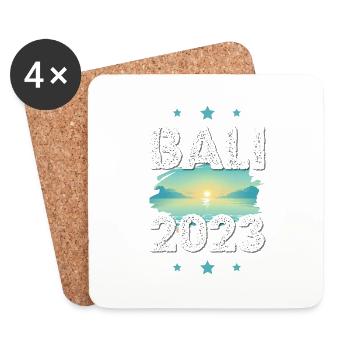 Bali 2023 - Untersetzer (4er-Set) - Weiß - Vorne