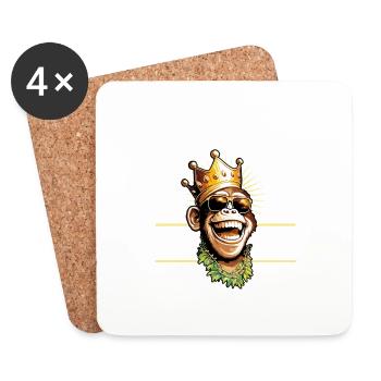 Mallorca Monkey 2023 Crew Malle - Coasters (set of 4) - white - Front
