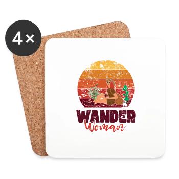 Wander Women in Nature - Coasters (set of 4) - white - Front
