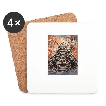 Bushido Japan Samurai Moral Und Philosophie - Untersetzer (4er-Set) - Weiß - Vorne