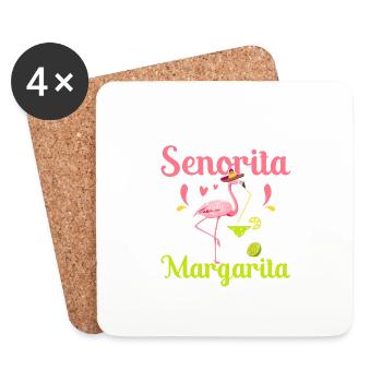 This Senorita Needs A Margarita Cinco De Mayo Part - Coasters (set of 4) - white - Front