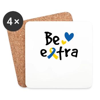 Seien Sie extra - Untersetzer (4er-Set) - Weiß - Vorne