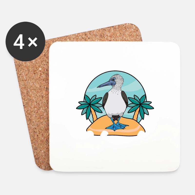 Galapagos Islands - Untersetzer (4er-Set) - Weiß