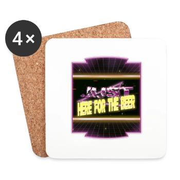 Cadeau Alien Je ne parle pas humain Déclaration actuelle - Dessous de verre (lot de 4) - blanc - Devant
