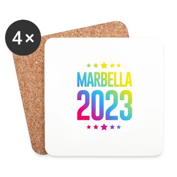 Marbella 2023 - Untersetzer (4er-Set) - Weiß - Vorne