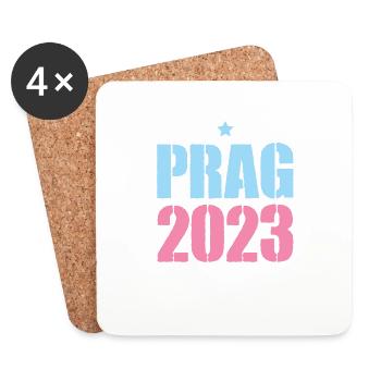 Prague 2023 - Coasters (set of 4) - white - Front