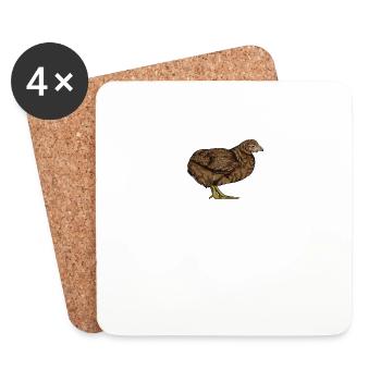 Araucana Hühner I Hühnerrasse Huhn Motiv für - Untersetzer (4er-Set) - Weiß - Vorne
