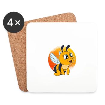 My Bees Are Calling Me And I Must Go - Untersetzer (4er-Set) - Weiß - Vorne