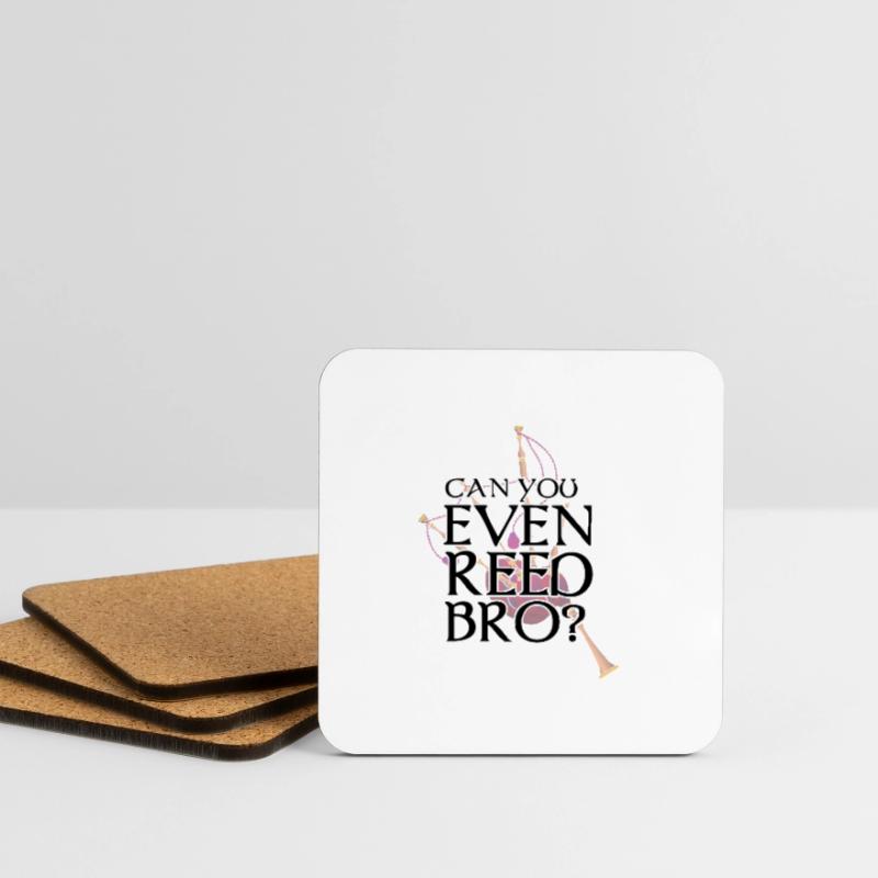 Cornemuse pour instructeurs de cornemuse et cornemuse Dessous de verre (lot de 4)