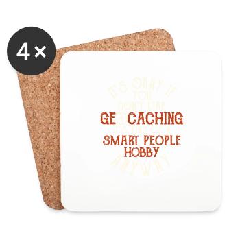 Ce n’est pas grave si vous n’aimez pas Geocaching Lover - Dessous de verre (lot de 4) - blanc - Devant