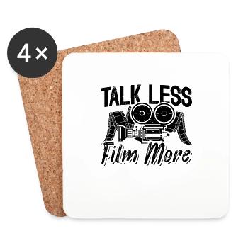 Parler moins de film Plus de monteur vidéo Réalisateurs - Dessous de verre (lot de 4) - blanc - Devant