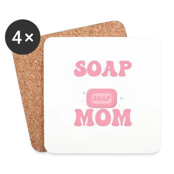 Soap Making Mom Soapmaking Soapmaker - Untersetzer (4er-Set) - Weiß - Vorne