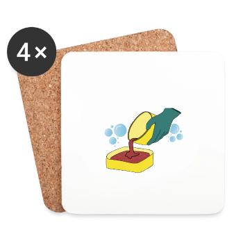 I Do Have A Retirement Plan, I Plan Soap Making So - Untersetzer (4er-Set) - Weiß - Vorne