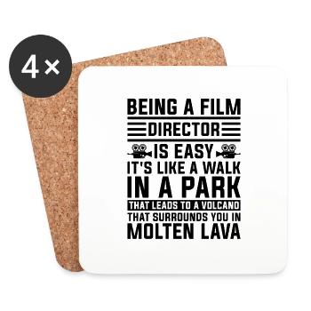 Being A Film Director Is Easy Movie Film Directors - Untersetzer (4er-Set) - Weiß - Vorne