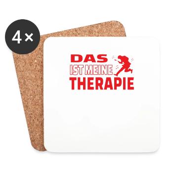 Geschenkidee für Gitarrenspieler - Untersetzer (4er-Set) - Weiß - Vorne