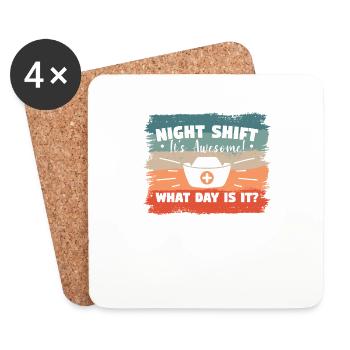 I'm The Crazy Rehab Nurse They Warned You About RN - Coasters (set of 4) - white - Front