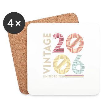 VINTAGE 2006 - Untersetzer (4er-Set) - Weiß - Vorne