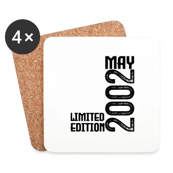 Gift May 2002. anniversary may 2002. May 2002. - Coasters (set of 4) - white - Front