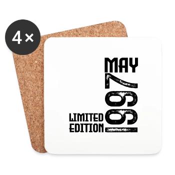 Gift May 1997. anniversary may 1997. May 1997. - Coasters (set of 4) - white - Front