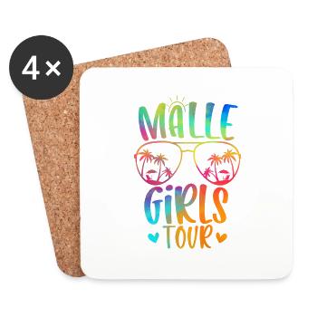 Malle Girls Tour - Coasters (set of 4) - white - Front