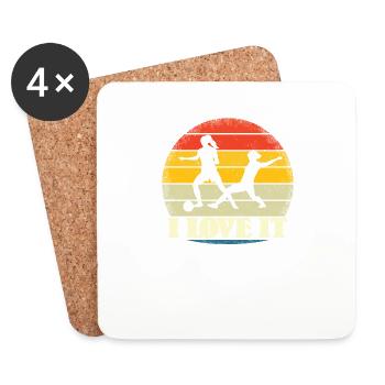 Football Accessories Gift Idea Football Fan - Coasters (set of 4) - white - Front