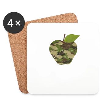 Tarnapfel First day of school Teacher team Student - Coasters (set of 4) - white - Front