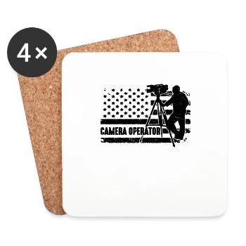 Cadreur Retro Movie Maker Cadreurs - Dessous de verre (lot de 4) - blanc - Devant