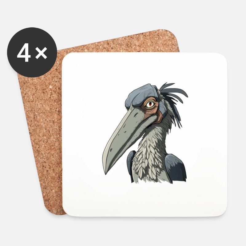 Abu-markub - Dessous de verre (lot de 4) - blanc