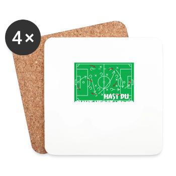 Football Accessories Gift Idea Football Fan - Coasters (set of 4) - white - Front