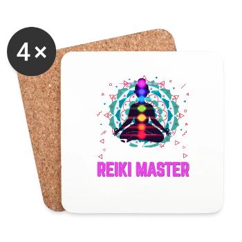 Future Reiki Master Heilkunst - Untersetzer (4er-Set) - Weiß - Vorne