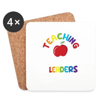 Enseigner aux futurs leaders Inspirer les enseignants - Dessous de verre (lot de 4) - blanc - Devant