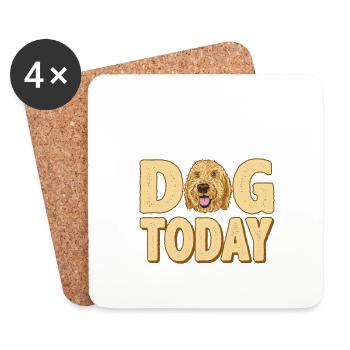 Je ne parle qu’à mon chien aujourd’hui 2 - Dessous de verre (lot de 4) - blanc - Devant
