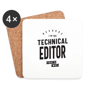 Weil ich der technische Redakteur bin, deshalb: - Untersetzer (4er-Set) - Weiß - Vorne