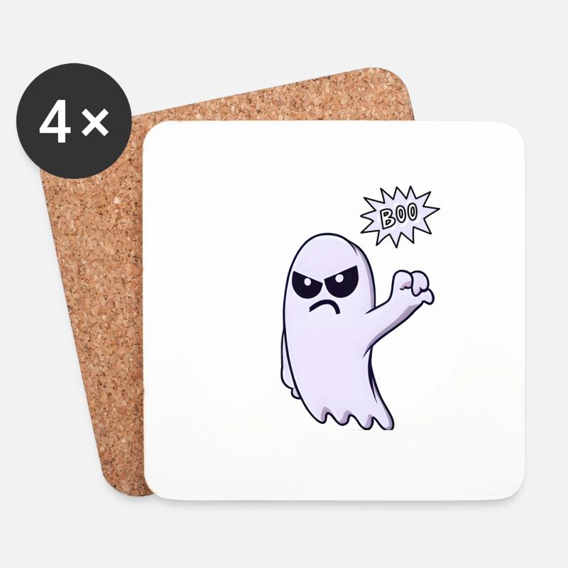 Ghost Of Disapproval - Untersetzer (4er-Set) - Weiß