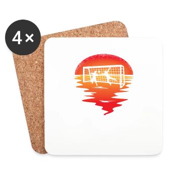 Football Accessories Gift Idea Football Fan - Coasters (set of 4) - white - Front