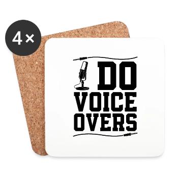 I Do Voice Overs Announcer Drama Voice Actors - Untersetzer (4er-Set) - Weiß - Vorne