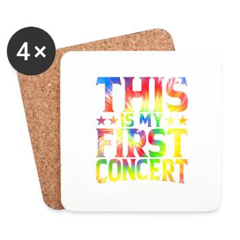 This Is My First Concert 51 - Untersetzer (4er-Set) - Weiß - Vorne