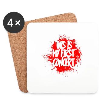This Is My First Concert 53 - Untersetzer (4er-Set) - Weiß - Vorne
